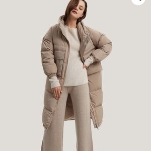 Oversized Padded Down Puffer Coat by Gentle Herd size M
